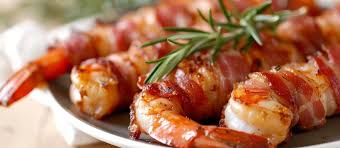 Bacon Wrapped Prawns